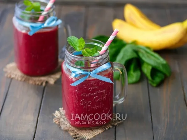 Фото блюда: Зеленый коктейль «Рубин»