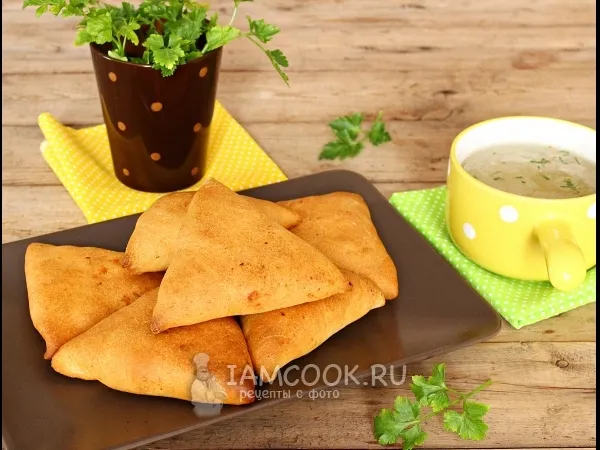 Фото готового блюда: Самса на сметанном тесте