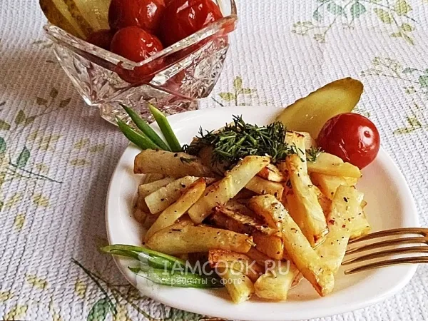 Фото готового блюда: Жареный сельдерей