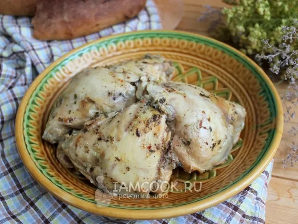 Фото блюда: Курица в белом вине по-итальянски