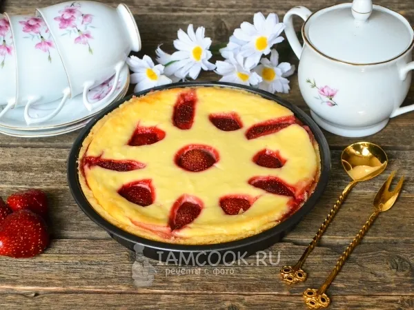 Фото блюда: Ватрушка с клубникой