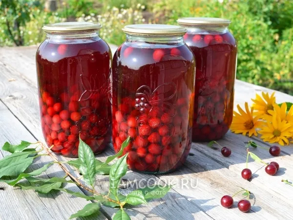 Фото блюда: Концентрированный компот из вишни на зиму