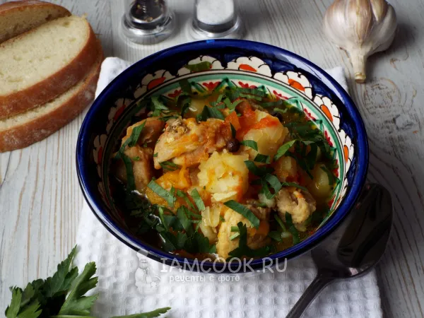 Фото блюда: Рагу с кроликом и овощами