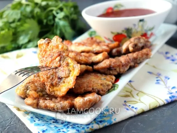 Фото готового блюда: Отбивные из куриных сердечек