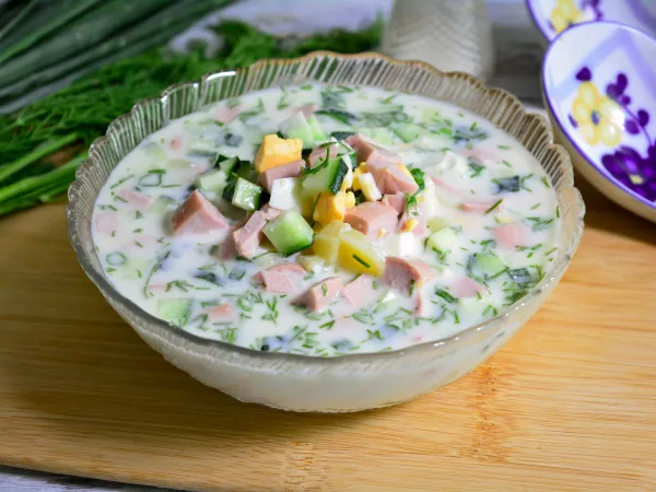 Фото блюда: Окрошка на воде с лимонной кислотой