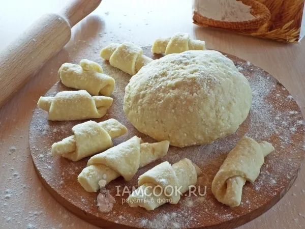 Фото блюда: Творожное тесто для рогаликов