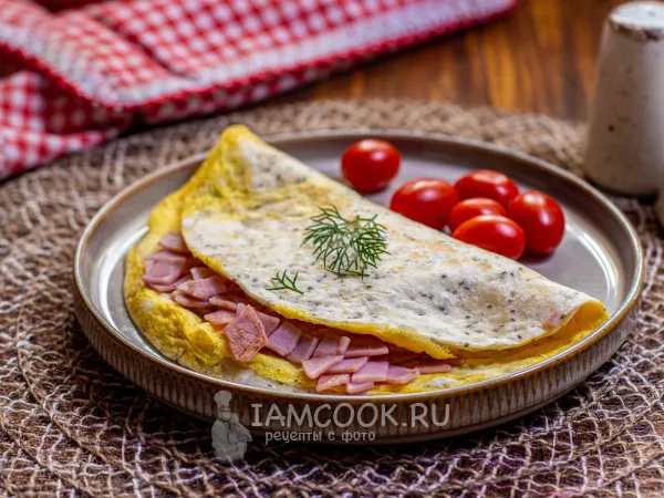 Фото блюда: Тортилья с омлетом и ветчиной