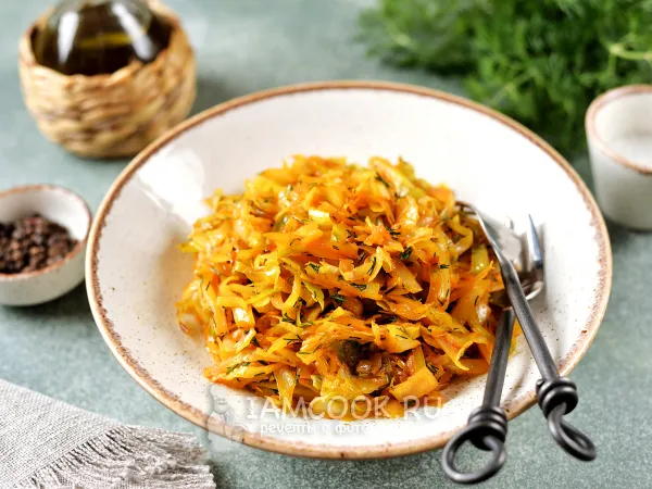 Фото блюда: Жареная капуста