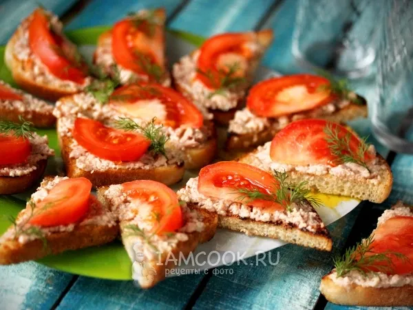 Фото блюда: Бутерброды с печенью трески