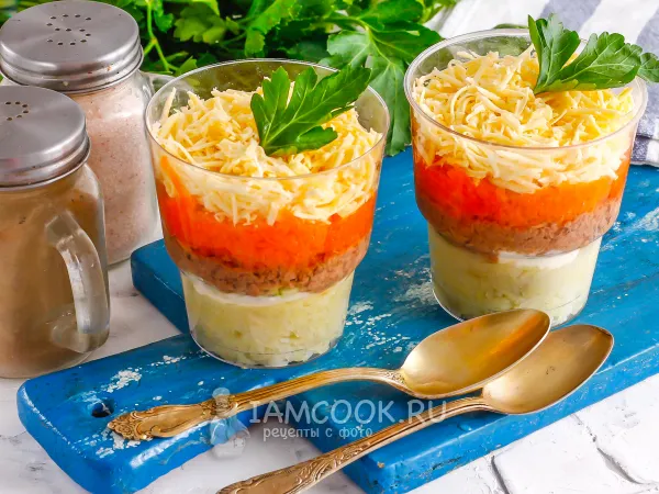 Фото блюда: Салат «Мимоза» без яиц