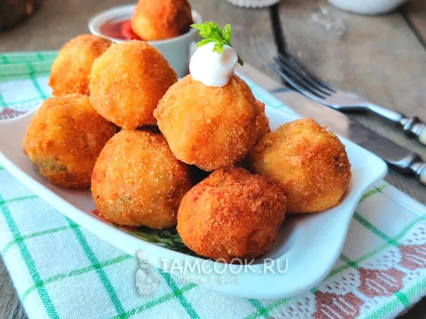 Фото блюда: Крокеты с ветчиной и сыром