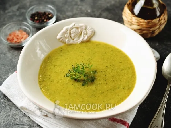 Фото блюда: Суп-пюре из брокколи с бататом и курицей