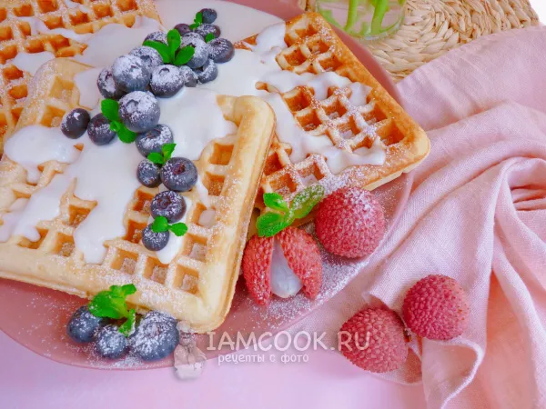 Фото готового блюда: Бельгийские вафли «Брюссельские»