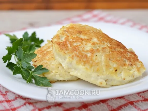 Фото готового блюда: Рыбные котлеты с творогом по Дюкану