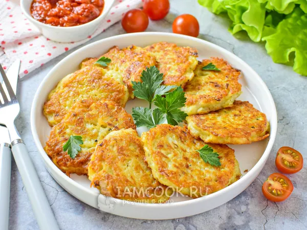 Фото блюда: Картофельные драники с яйцом