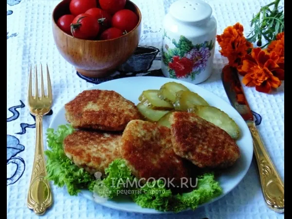 Фото блюда: Котлеты в вафлях