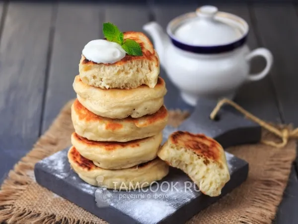 Фото блюда: Оладьи на простокваше без яиц