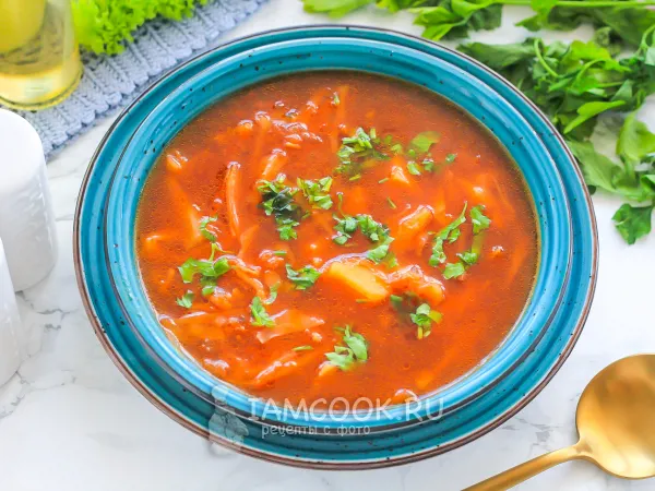 Фото готового блюда: Борщ в микроволновке