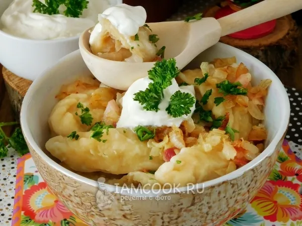 Фото блюда: Вареники с картошкой и капустой