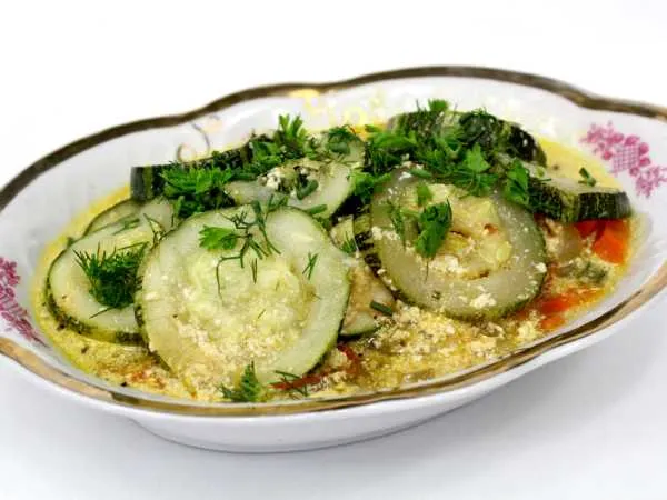 Фото блюда: Кабачки тушеные в мультиварке