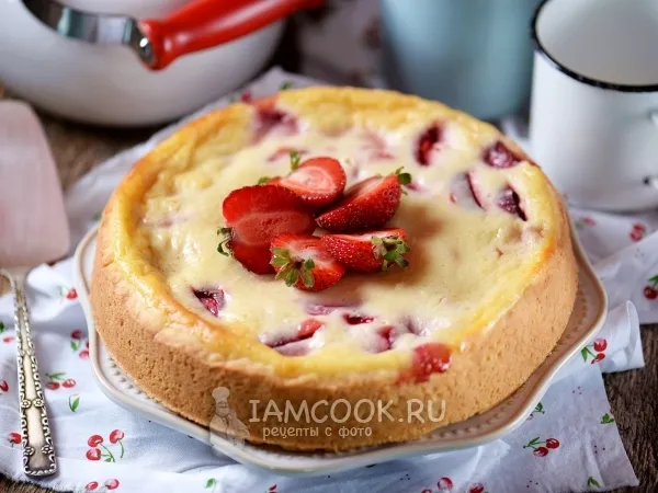 Фото блюда: Цветаевский пирог с клубникой