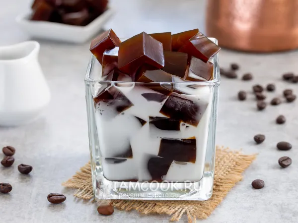 Фото готового блюда: Кофейное желе (японский десерт)