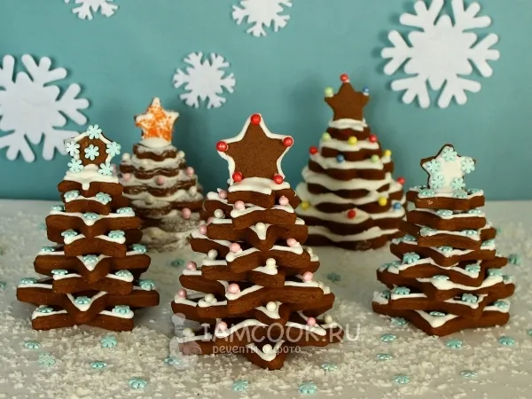 Фото блюда: Пряничные елки