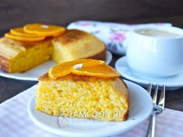 Фото готового блюда: Манник с тыквой