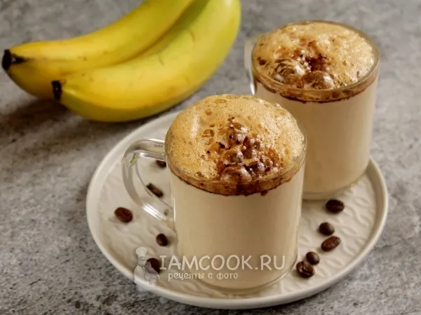 Фото блюда: Творожно-банановый смузи с кофе