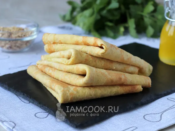 Фото готового блюда: ПП блины из овсяной муки на молоке