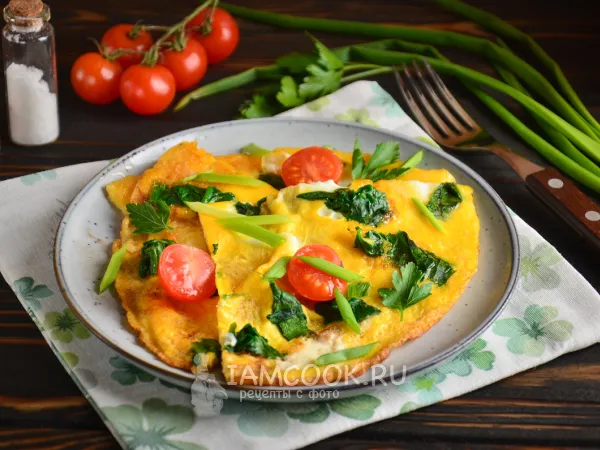 Фото готового блюда: Фриттата со шпинатом