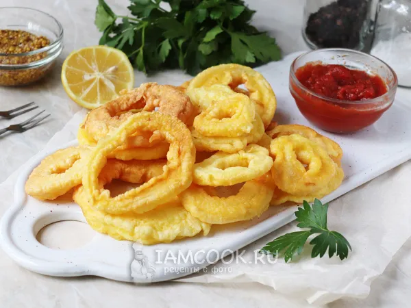 Фото готового блюда: Луковые кольца в мультиварке