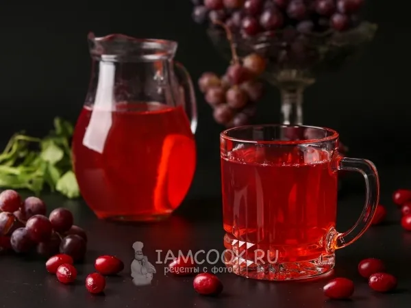 Фото блюда: Компот из винограда и кизила