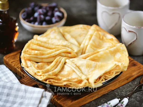 Фото блюда: Блины на кефире и ряженке