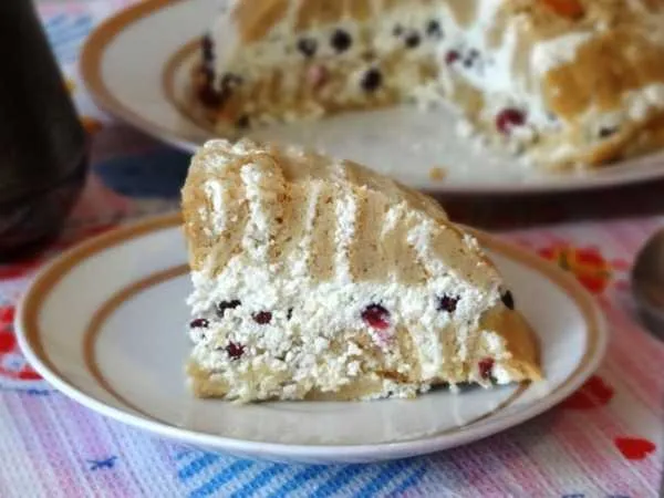 Фото блюда: Творожный торт с ягодами