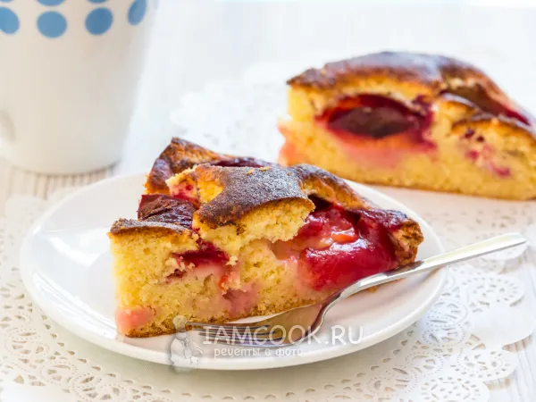 Фото готового блюда: Сливовый пирог из газеты «New York Times»