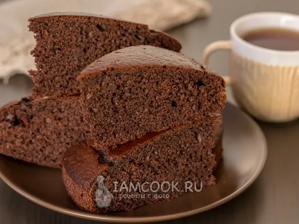 Фото блюда: Шоколадный бисквит на горячем молоке