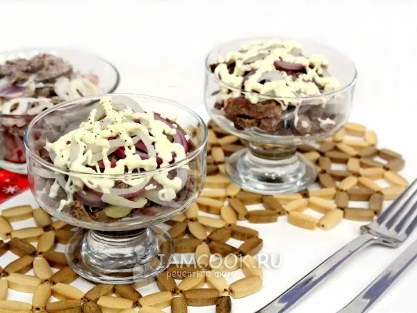 Фото готового блюда: Салат «Мужские слезы»