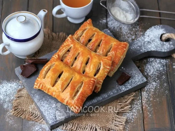 Фото блюда: Слойки с бананом