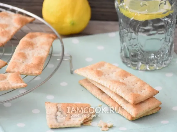 Фото готового блюда: Веганские цельнозерновые крекеры на оливковом масле