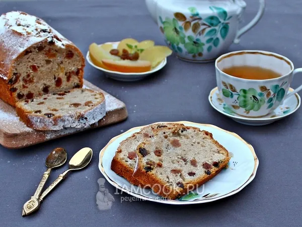 Фото блюда: Постный кекс с изюмом