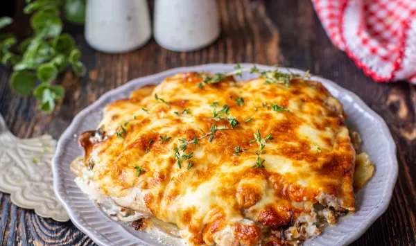 Фото блюда: Мясо по-французски из курицы в аэрогриле