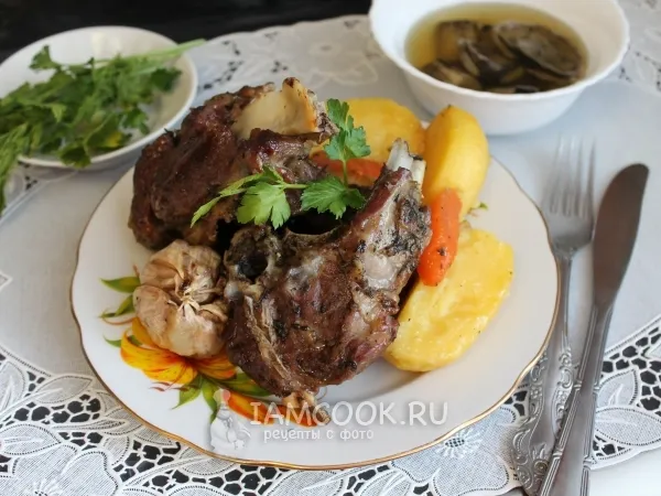 Фото готового блюда: Бараньи ребрышки в духовке