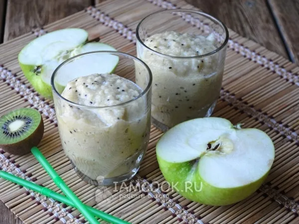 Фото блюда: Смузи из киви, банана и яблока