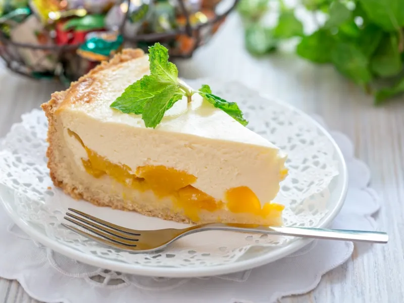 Фото блюда: Творожный чизкейк без сливок