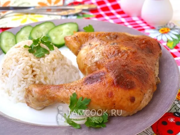 Фото блюда: Курица в медово горчичном соусе