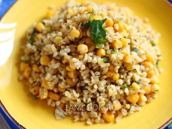 Фото блюда: Булгур с кукурузой