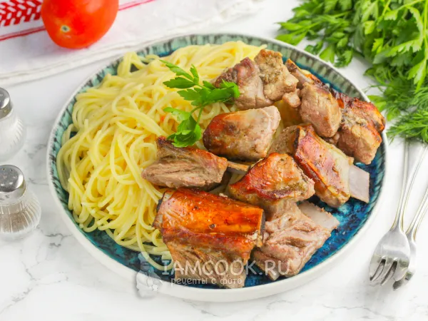 Фото блюда: Свиные ребрышки в пиве в духовке