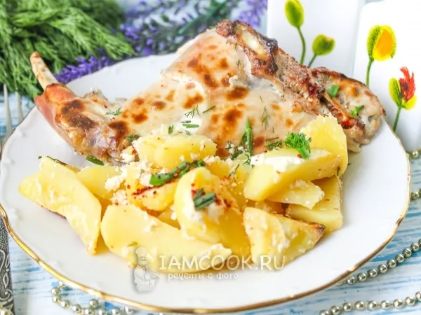 Фото готового блюда: Кролик в кефире в духовке