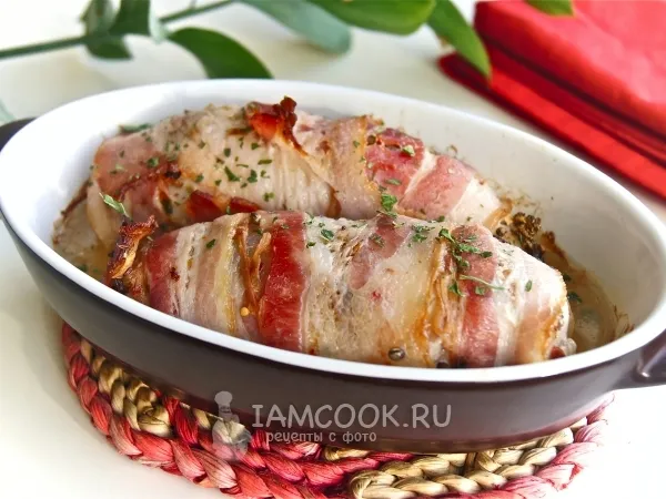Фото блюда: Куриная грудка в беконе (в духовке)
